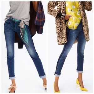 Cabi high straight tuxedo denim jeans